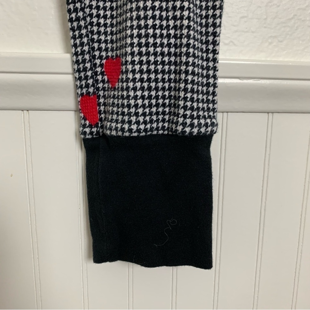 Victoria’s Secret Houndstooth Heart Thermal Pajama Set Womens S Waffle Stretch - Picture 8 of 13